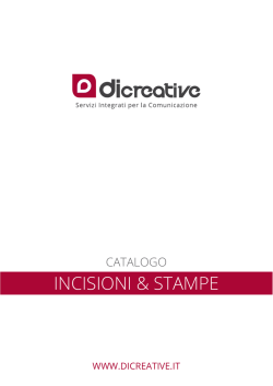 INCISIONI & STAMPE