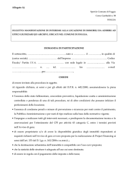 DOMANDA DI PARTECIPAZIONE Uffici Giudiziari