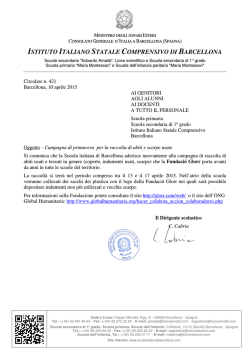 421 - Istituto Italiano Statale Comprensivo Di Barcellona