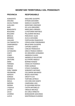 i segretari territoriali