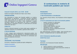 Programma - Ordine degli Ingegneri della provincia di Genova