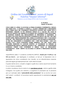 clicca qui - Ordine dei Consulenti del Lavoro di Napoli