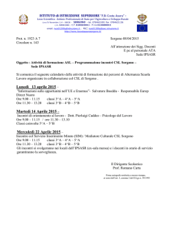 n 143 del 08-04-2015 - Attività ASL