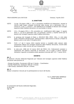 decreto dg del 9 aprile 2015 pdf - Ufficio Scolastico Regionale per il