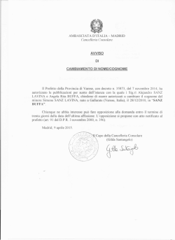 SANZ Lavina Simeone - Ambasciata d`Italia Madrid