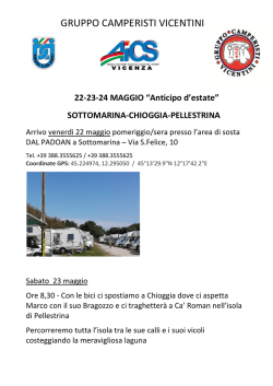 GRUPPO CAMPERISTI VICENTINI