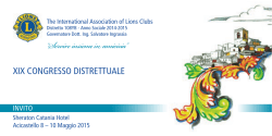 Invito XIX Congresso Distretto 108YB