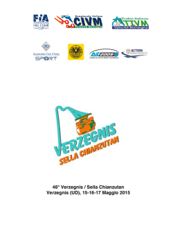 RPG - Verzegnis - Sella Chianzutan