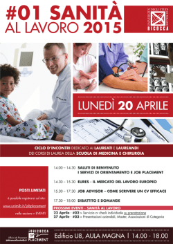 #01 SANITÀ - Medicina e Chirurgia