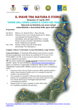 Domenica 12 aprile 2015