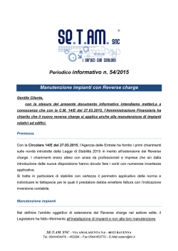 informativa 54/2015 - SE.T.AM. Contabilit&agrave; Ravenna