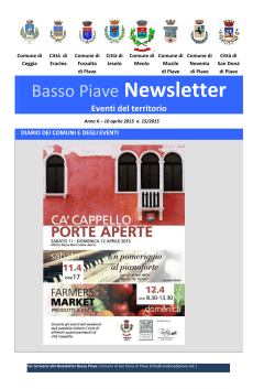 Basso Piave Newsletter - Comune di San Dona` di Piave