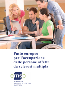 Patto europeo per l`occupazione delle persone affette da sclerosi