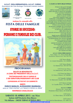 Festa delle famiglie - Giornale dell`Isola.it