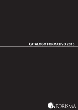 CATALOGO FORMATIVO 2015