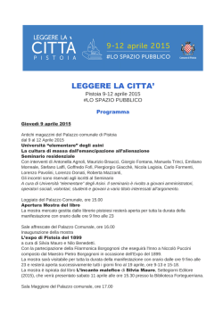 Programma - Pratosfera