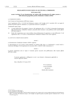 REGOLAMENTO DI ESECUZIONE (UE) 2015/ 550 DELLA