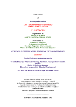 InvitoMaltrattamentoAnimali - Polizia Locale Bergamo e Lecco
