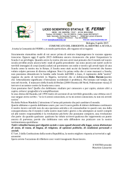Allegato - Liceo Scientifico Statale "E. Fermi"