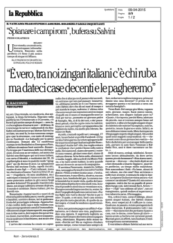 E` vero, tra noi zingari italiani c`è chi ruba ma dateci