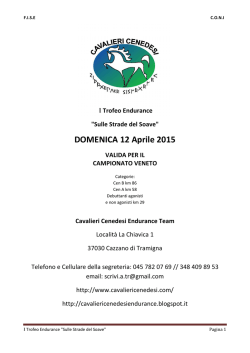 DOMENICA 12 Aprile 2015