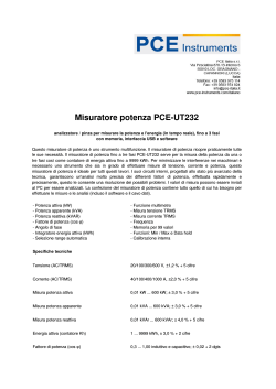 Misuratore potenza PCE-UT232