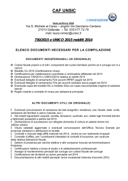 CAF UNSIC - SIULP Varese