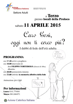 Programma - Locandina - w w w . a c q u i a c . o r g