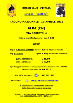 ALBA (CN) - Boxer Club Italia