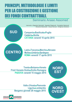 Locandina - Anaao Assomed Segreteria Regionale del Veneto