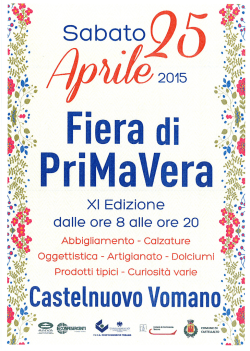 FIERA DI PRIMAVERA 2015 A CASTELNUOVO AL VOMANO