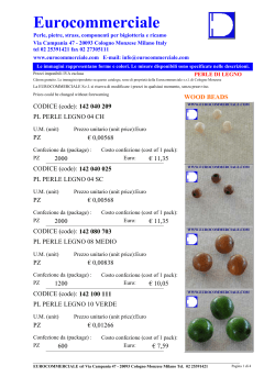 Perle legno - Eurocommerciale S.r.l.