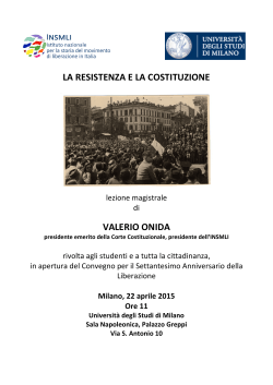Invito 22 aprile 2015 Lectio Magistralis