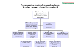 Direzione generale Programmazione territoriale e negoziata, intese