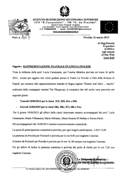 Rappresentazione teatrale in lingua inglese