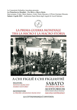 La Consorteria Goliardica Ausculana presenta