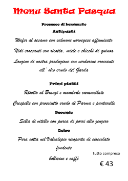 menu di pasqua