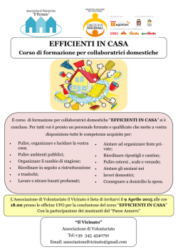 EFFICIENTI IN CASA - Comune di Casamassima