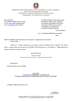 Nota del 31/3/2015 - Ambito Territoriale per la provincia di Bari