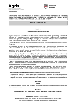 Disciplinare di gara [file.pdf] - Regione Autonoma della Sardegna