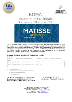19: Roma - Scuderie del Quirinale mostra Matisse Arabesque