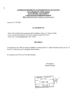 Verbale elezioni Consiglieri Distrettuali Disciplina Fermo integrazione