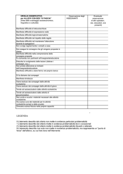 griglia osservativa allievi con bes iii fascia