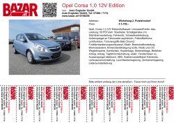 Opel Corsa 1,0 12V Edition