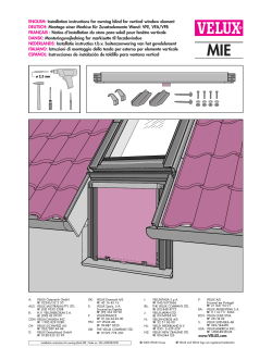 MIE Markisette für Fassaden-Lichtelemente VFE/VFA/VFB