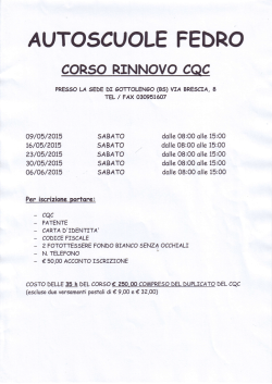 corso rinnovo cqc