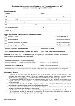 Domanda di Associazione