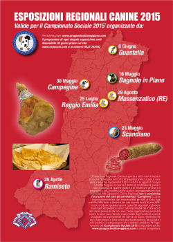 ESPOSIZIONI REGIONALI CANINE 2015