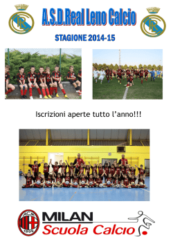 Iscrizioni aperte tutto l`anno!!!