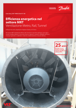 Efficienza energetica nel settore MRT Ventilazione Metro